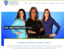 Tablet Screenshot of havenbenefits.com
